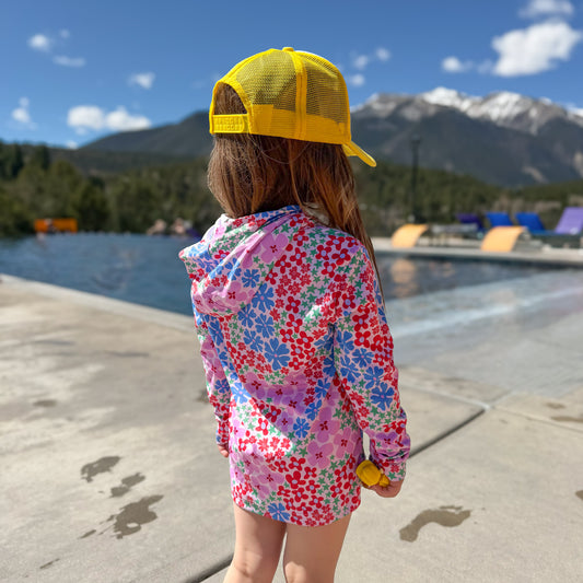 Petal Pop UPF 50 Kid's Sun Hoodie