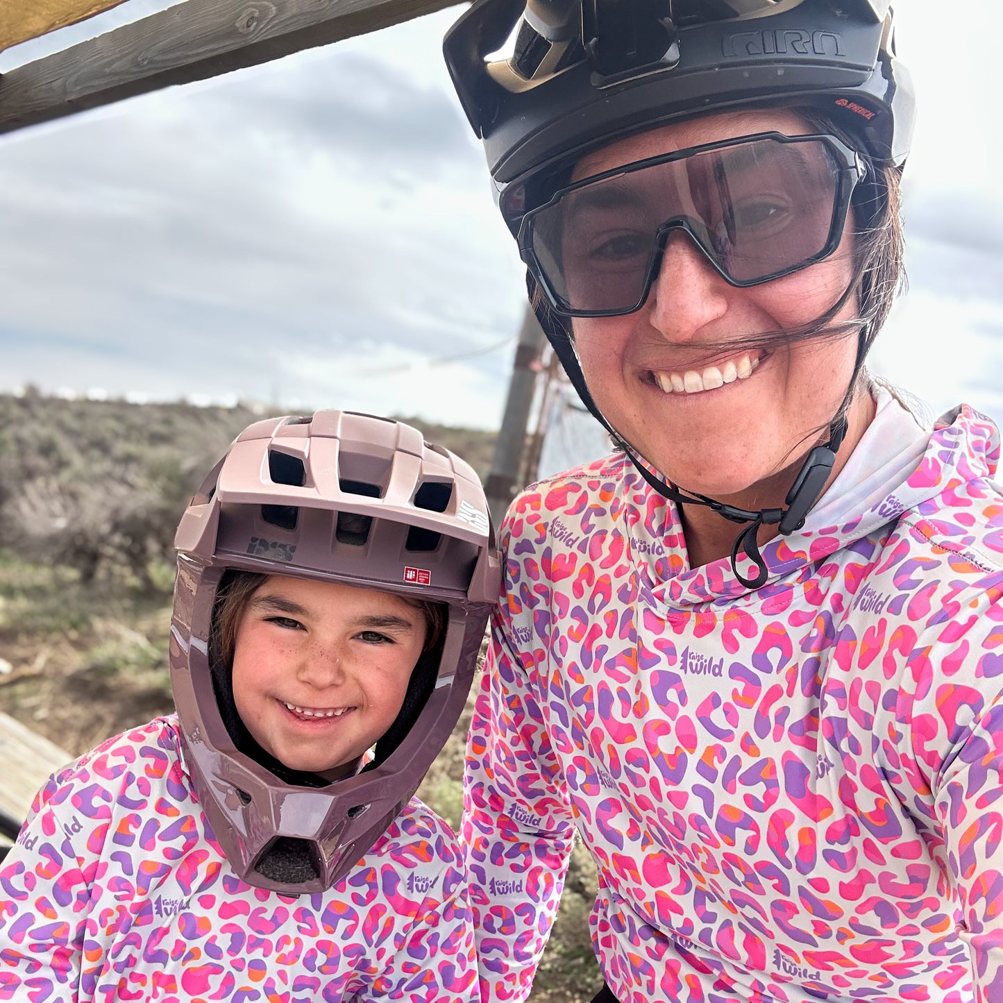Wildberry Leopard UPF 50 Mom's Sun Hoodie