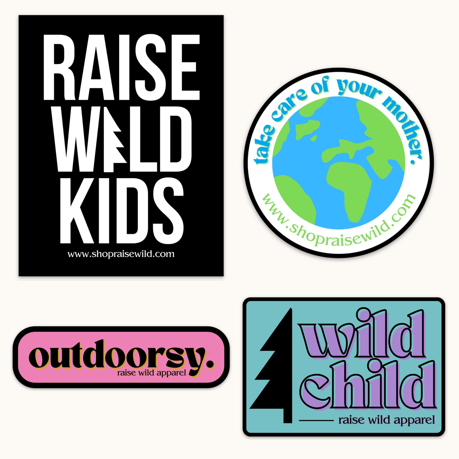 Raise Wild Stickers