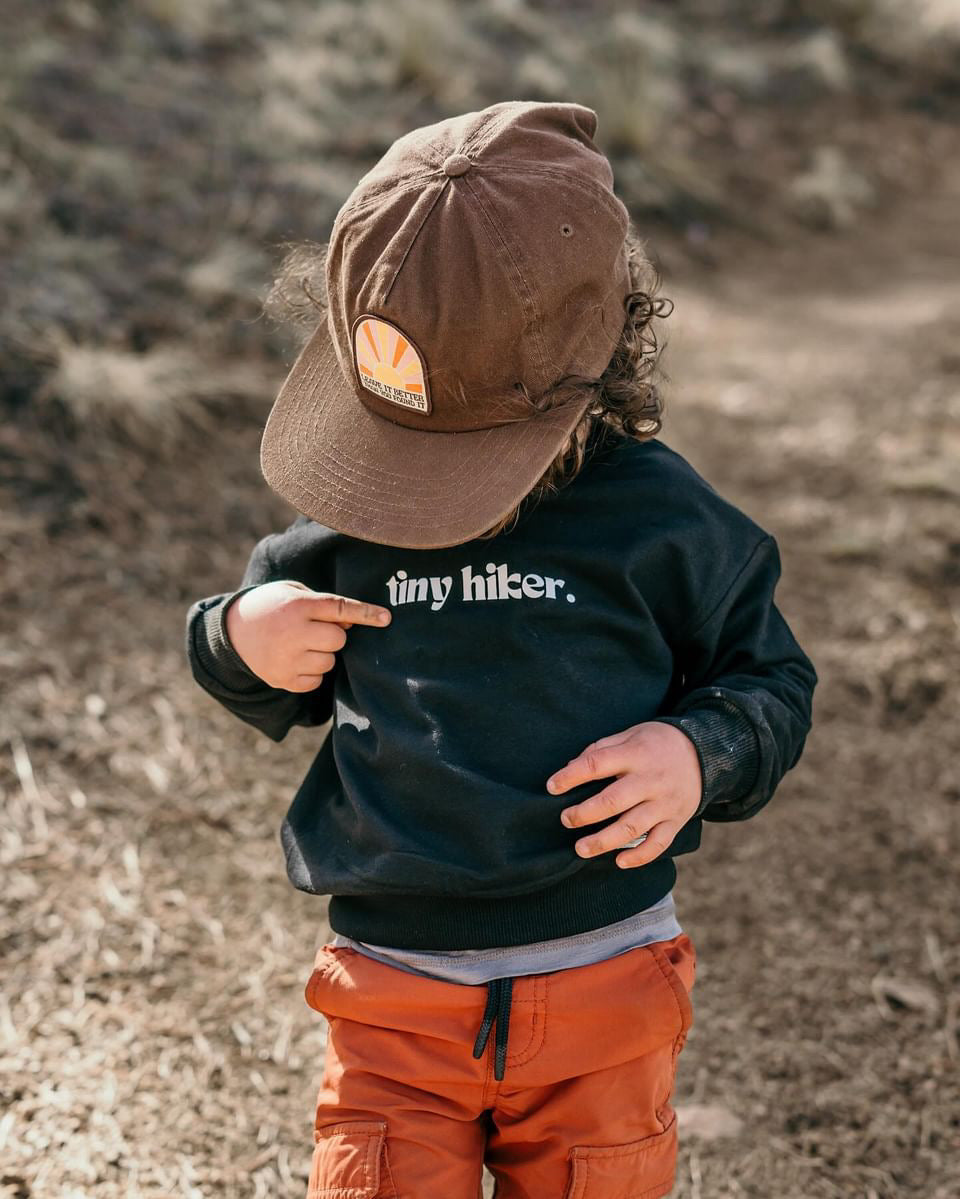 Kid's Organic Pullover in Black