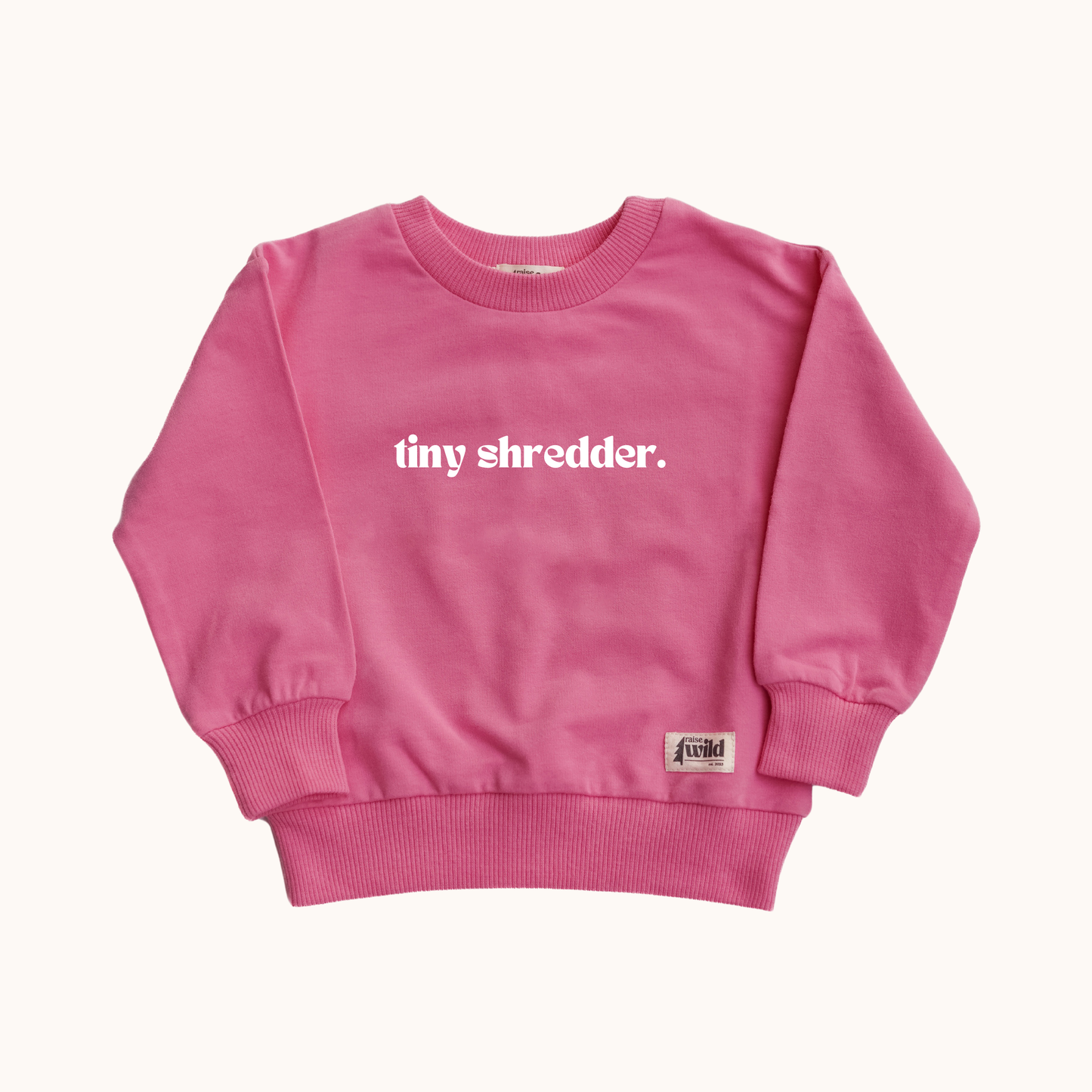 Kid's Organic Pullover in Pink