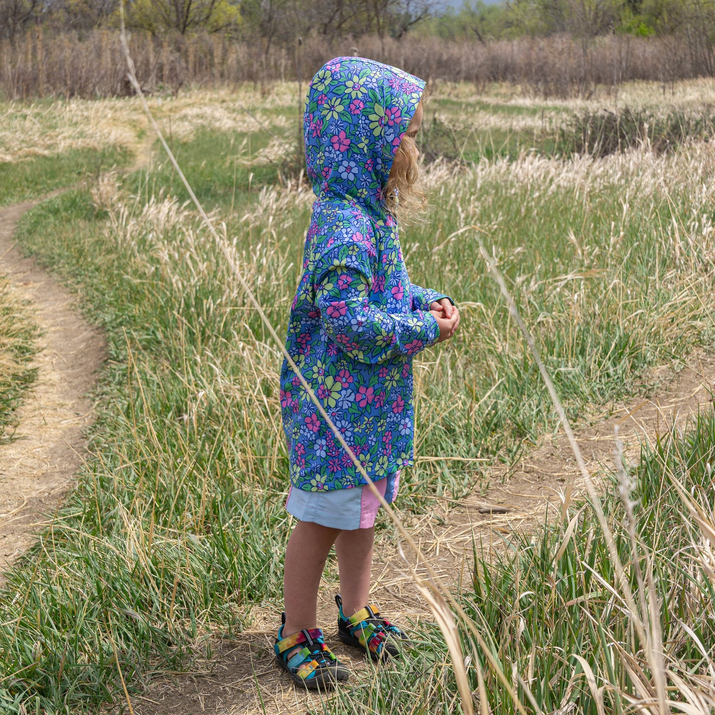 Glacier Bloom UPF 50 Kid's Sun Hoodie