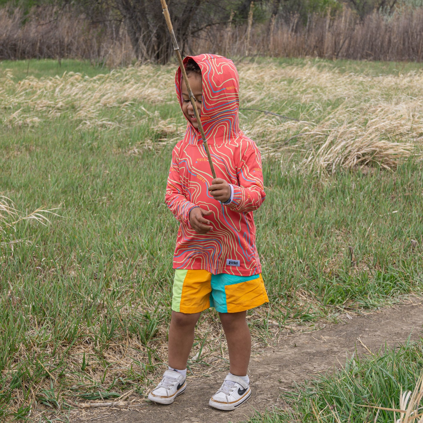 Jane Terrain UPF 50 Kid's Sun Hoodie