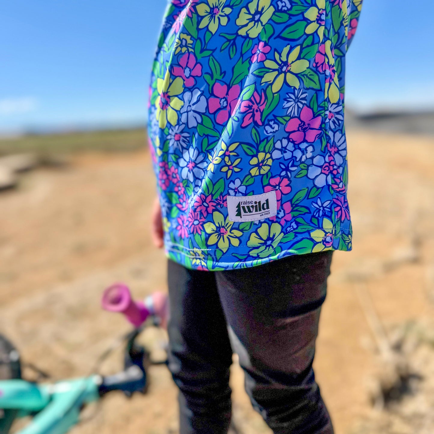 Glacier Bloom UPF 50 Kid's Sun Hoodie