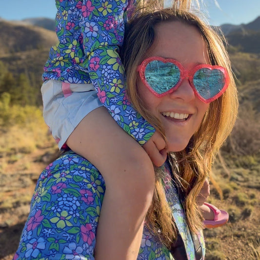 Glacier Bloom UPF 50 Mom's Sun Hoodie