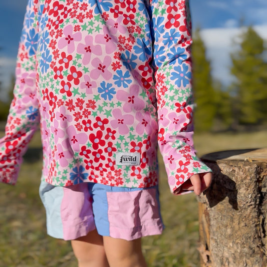 Petal Pop UPF 50 Kid's Sun Hoodie