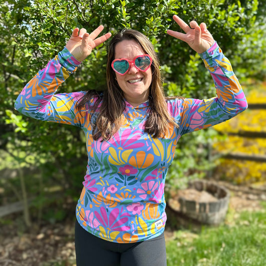 Meadow Blooms UPF 50 Mom's Sun Hoodie