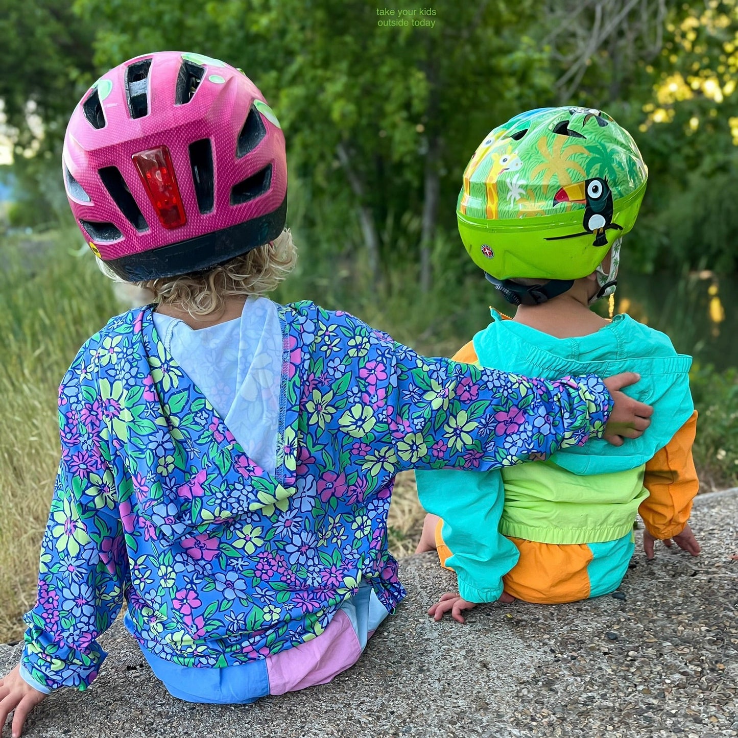 Glacier Bloom UPF 50 Kid's Sun Hoodie