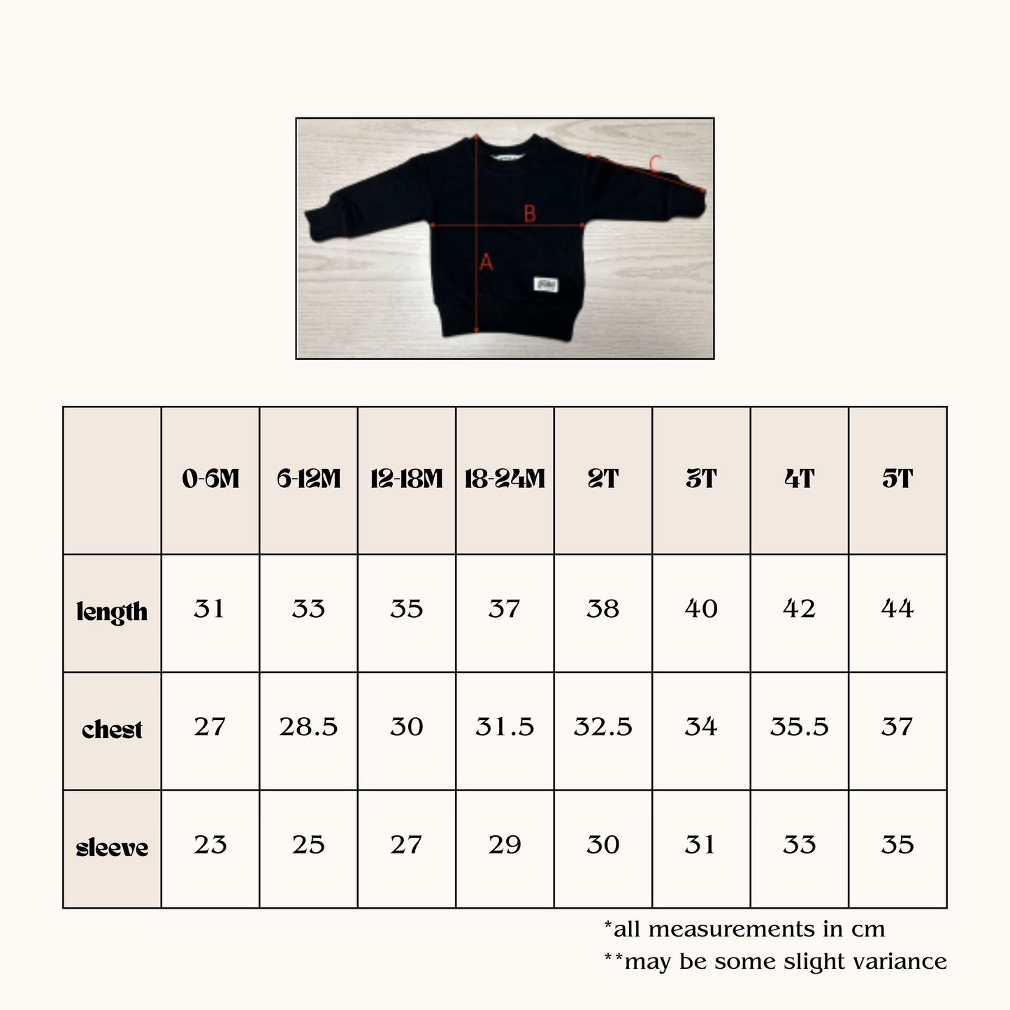 Kid's Organic Pullover in Black